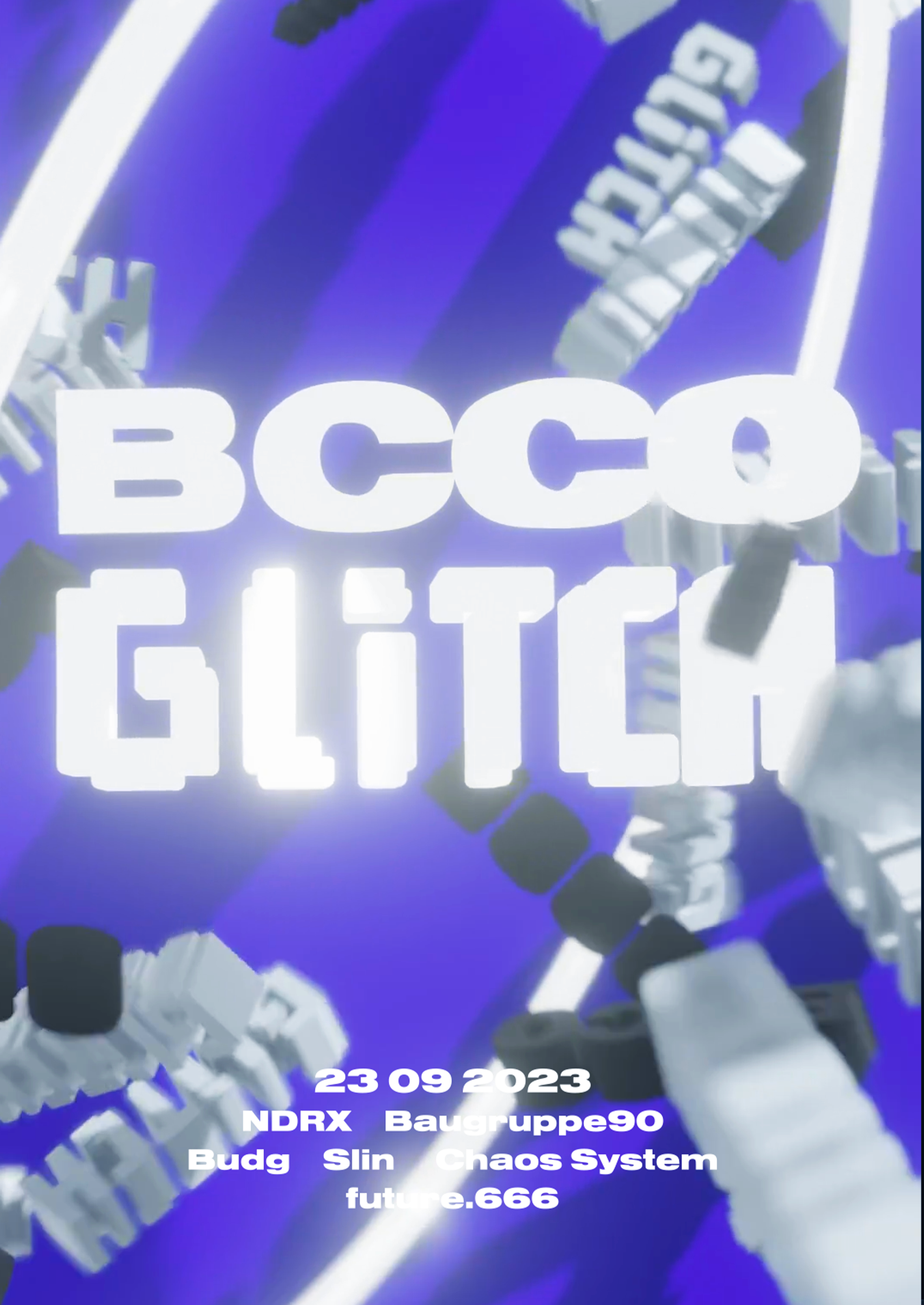 BCCO x GLITCH - Página frontal