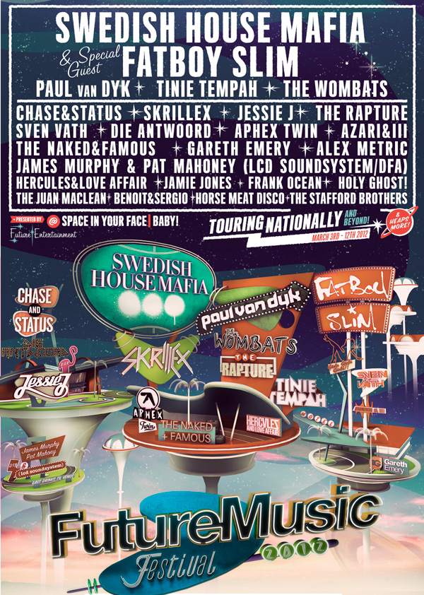 Future Music Festival Adelaide 2012 at Ellis Park, Adelaide