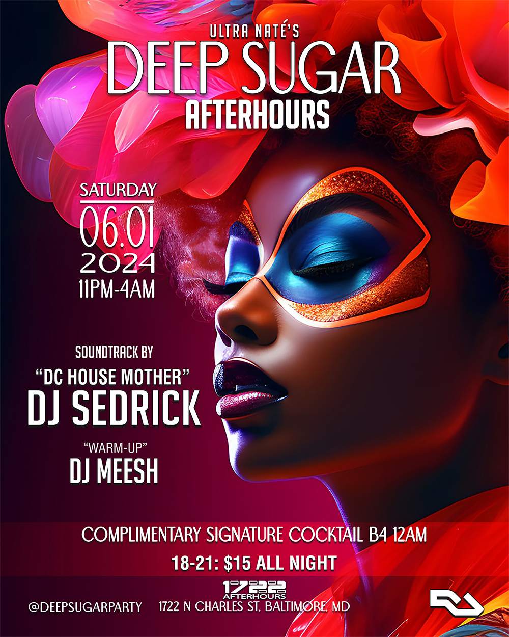 Ultra Naté's Deep Sugar Afterhours feat. 'The Legendary DJ Sedrick' at ...