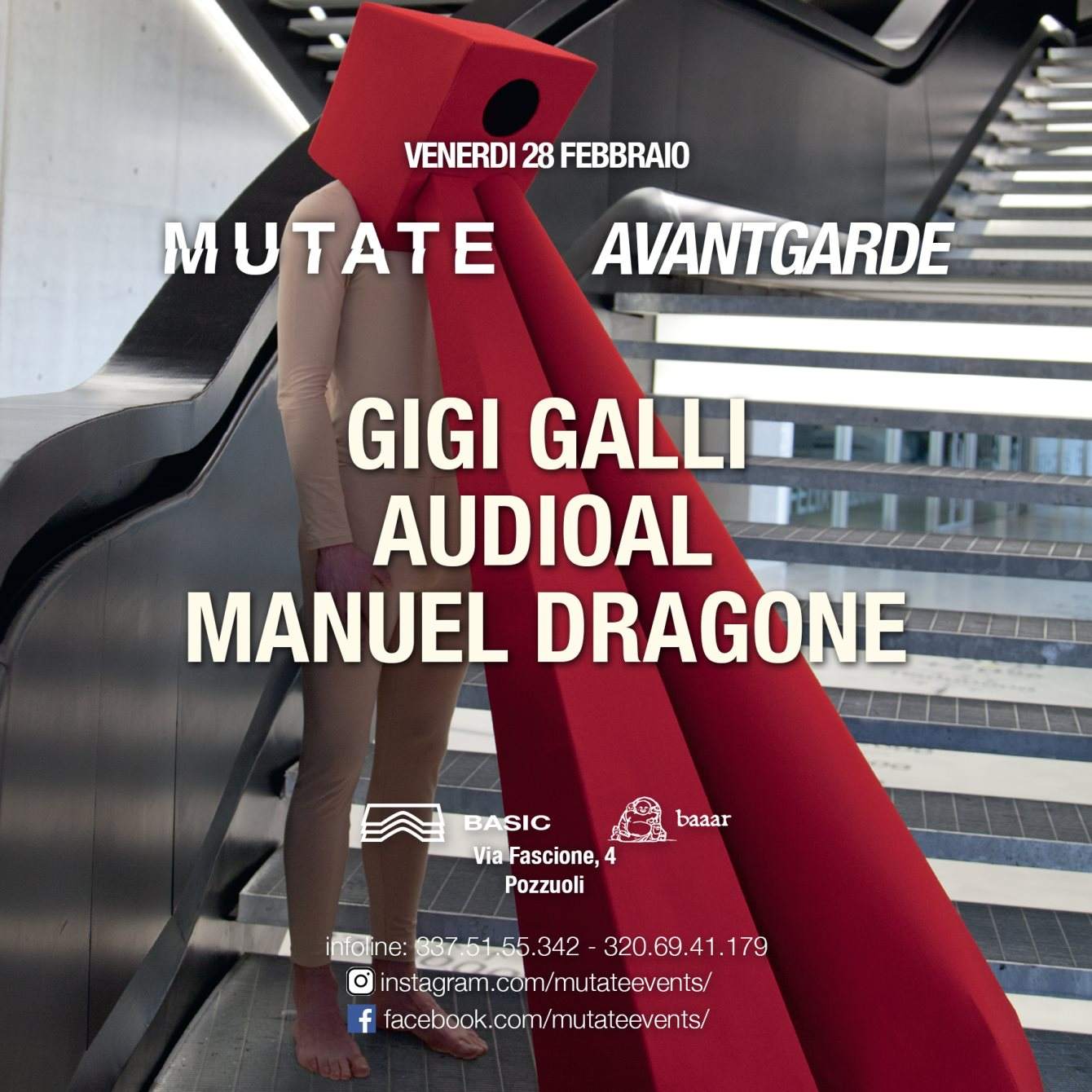 Mutate presents Avantgarde: Gigi Galli, Audioal, Manuel Dragone - Página trasera