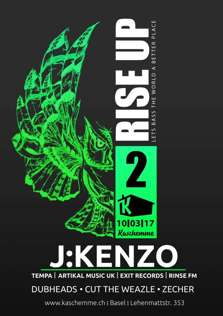 Rise Up with J:Kenzo - Página frontal