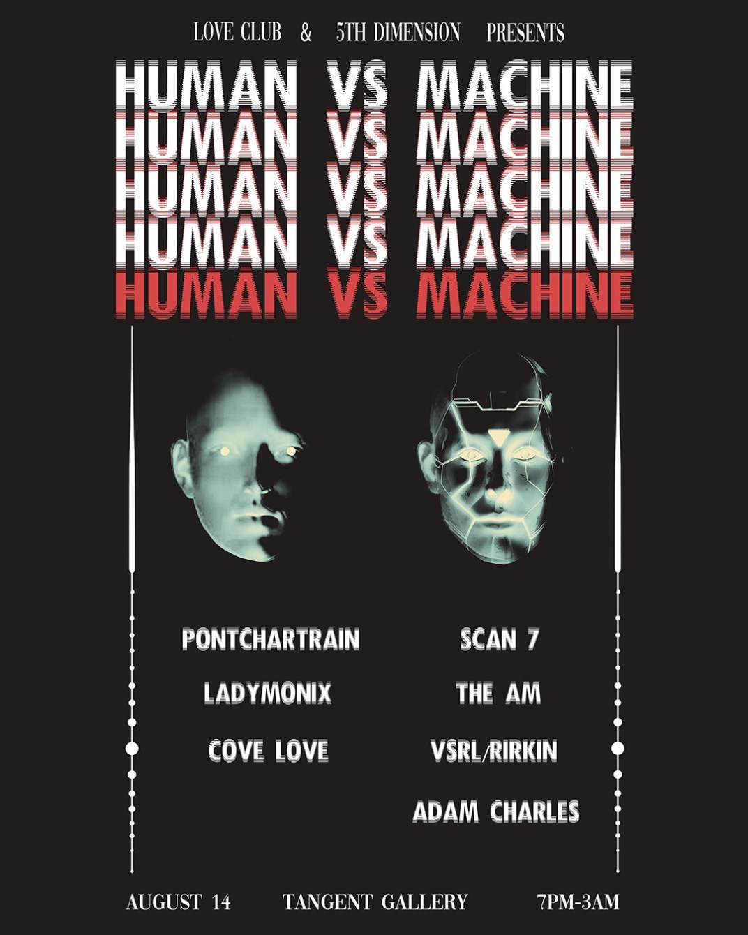 Human vs Machine with Scan 7 - フライヤー裏