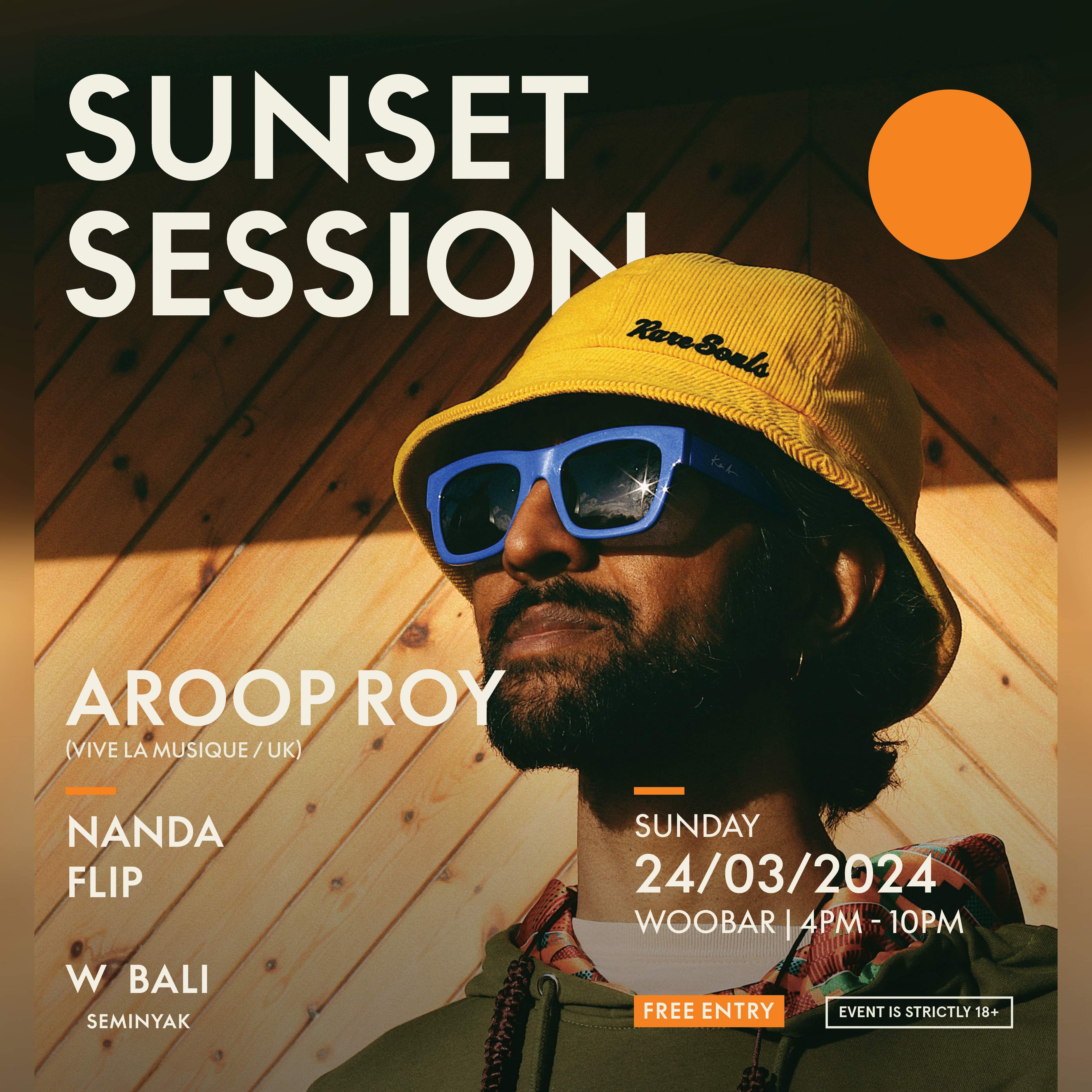 Sunset Session featuring Aroop Roy - Página frontal