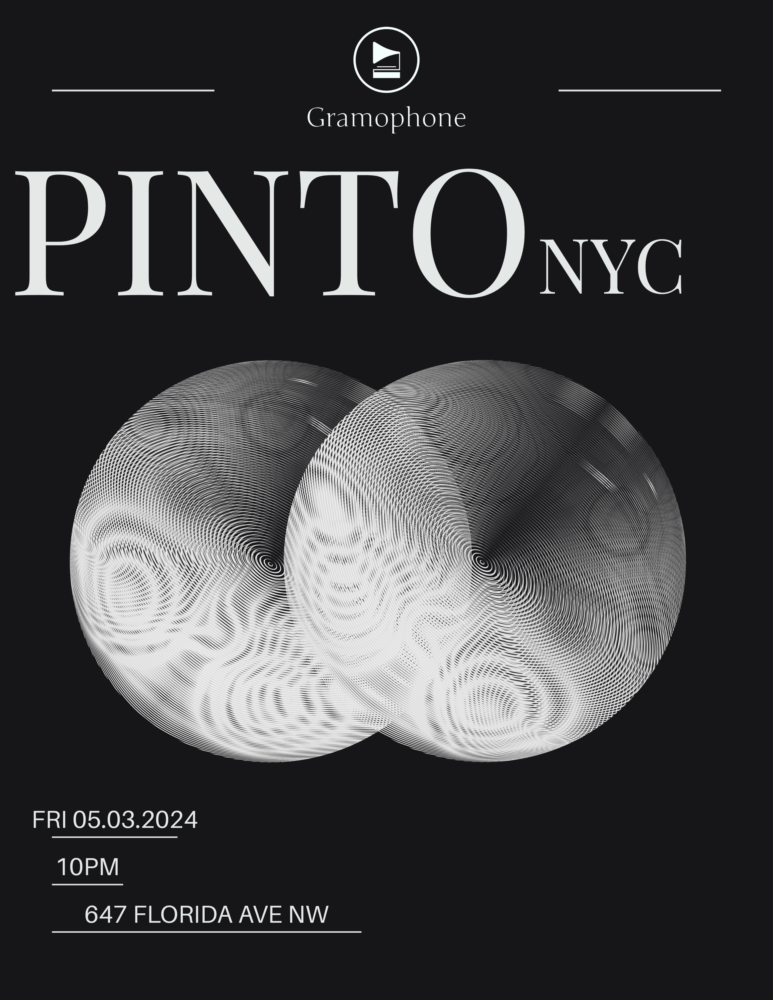 GRAMOPHONE PRESENTS: PINTO (NYC) - Página frontal