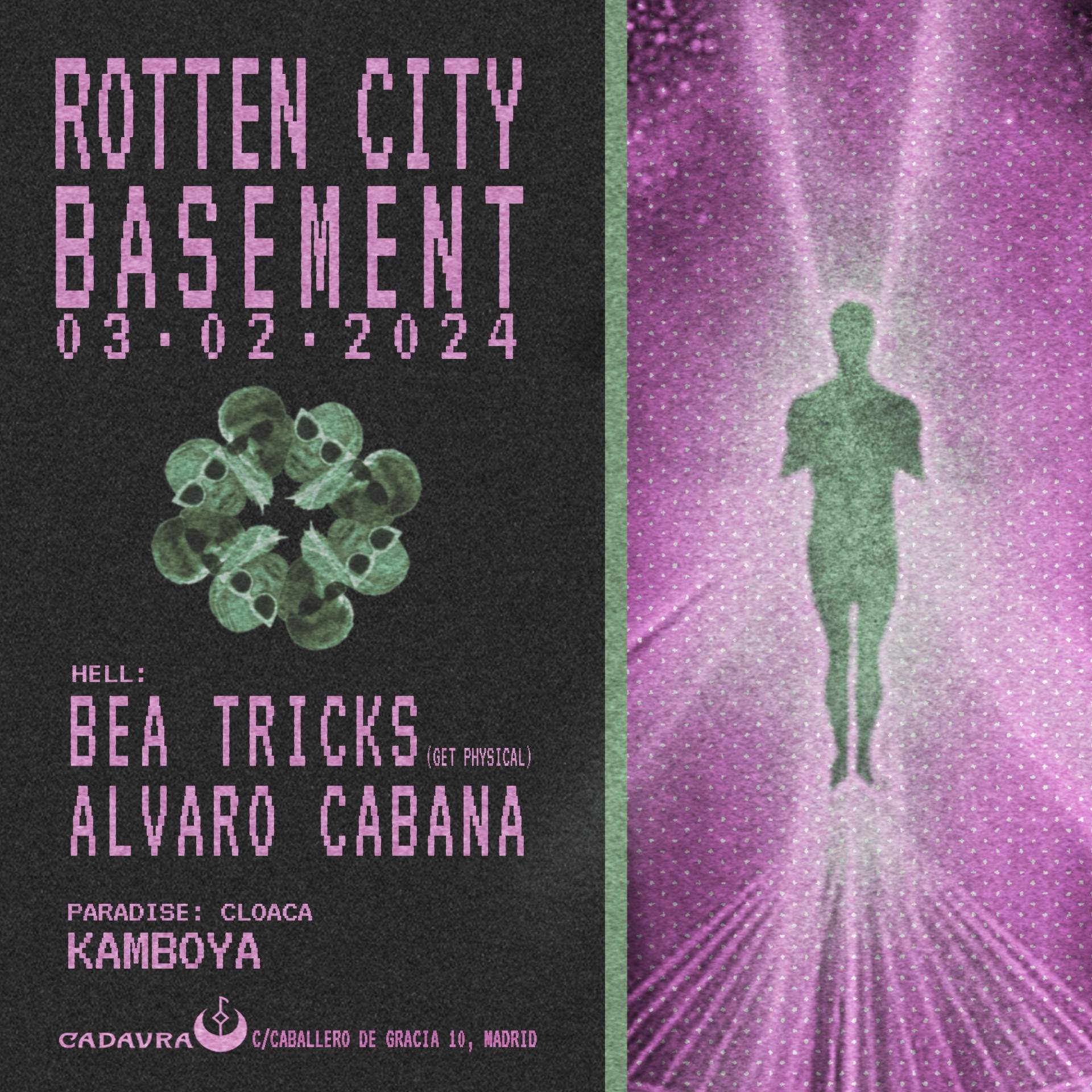 Rotten City Basement with Bea Tricks - フライヤー表