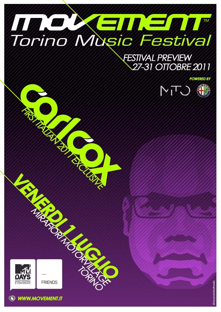 Carl Cox At Movement Festival Preview - Página frontal