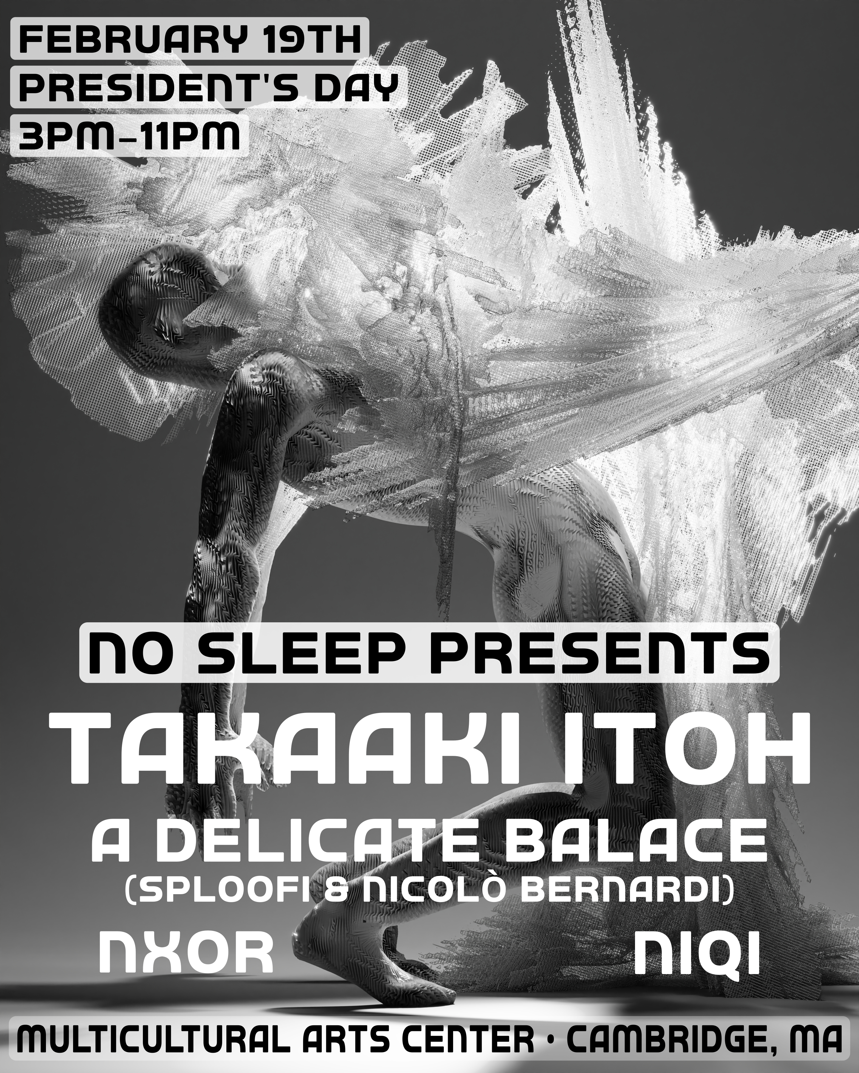 No Sleep X Multicultural Arts Center: Takaaki Itoh - Página frontal