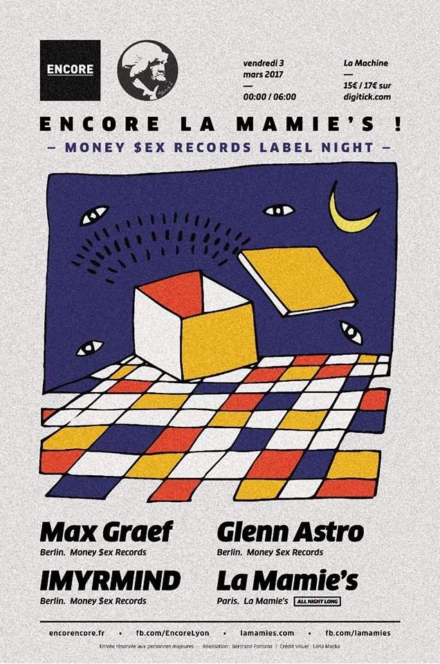 Encore La Mamie's! Pres. Max Graef b2b Glenn Astro b2b IMYRMIND - Página frontal