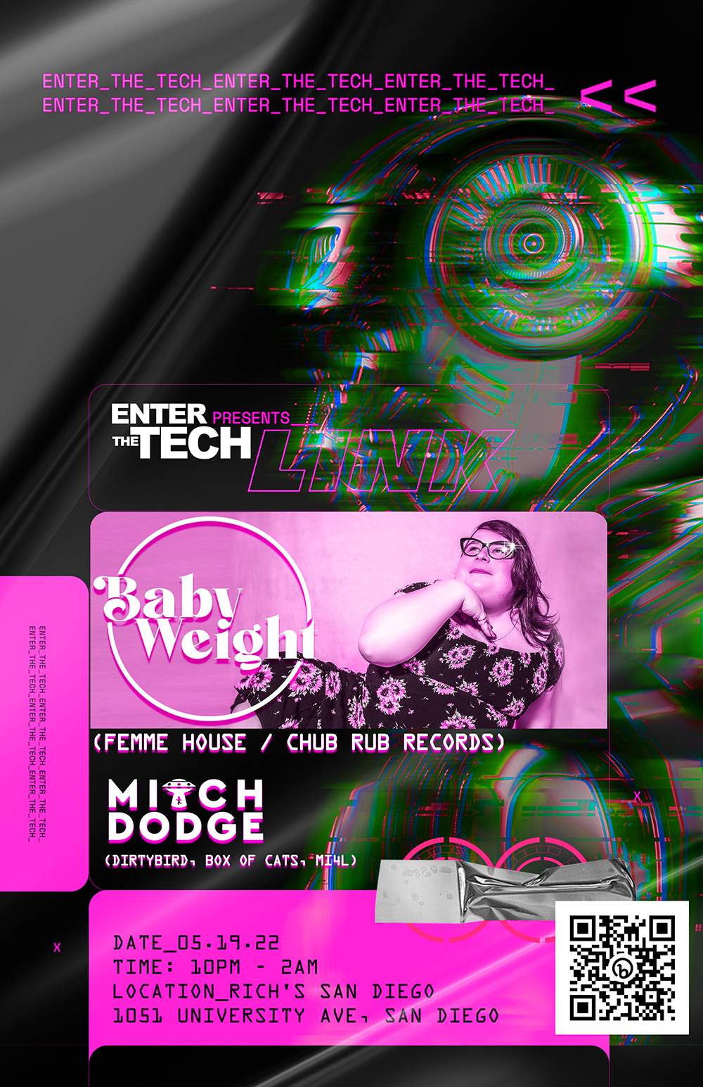 Enter The Tech presents Link feat. Baby Weight, Mitch Dodge - Página frontal