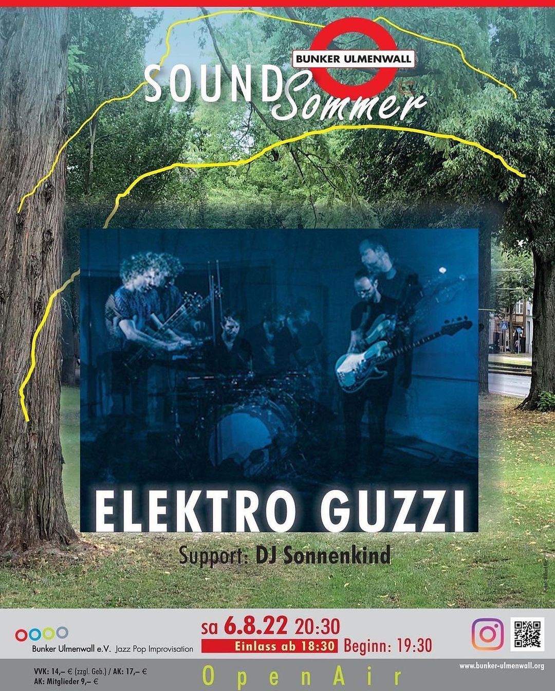 SummerSound Open Air 2022: Elektro Guzzi & DJ Sonnenkind - フライヤー表