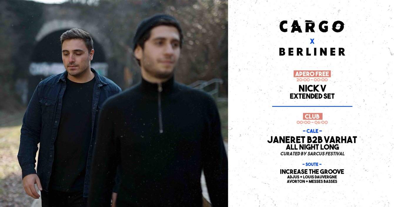 Cargø x Berliner Invite Janeret b2b Varhat all Night Long & More - Página frontal