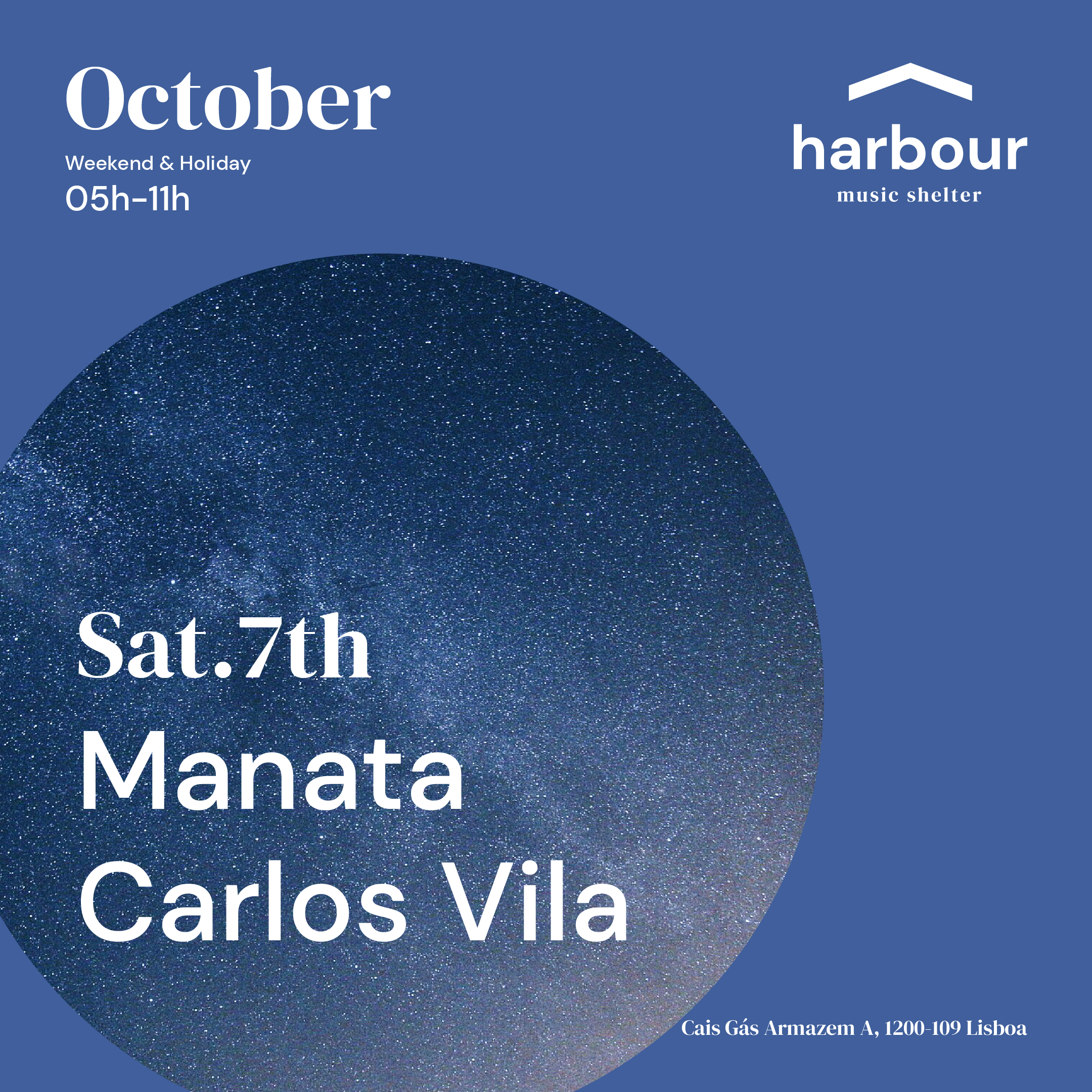 Harbour // Manata + Carlos Vilas - フライヤー表