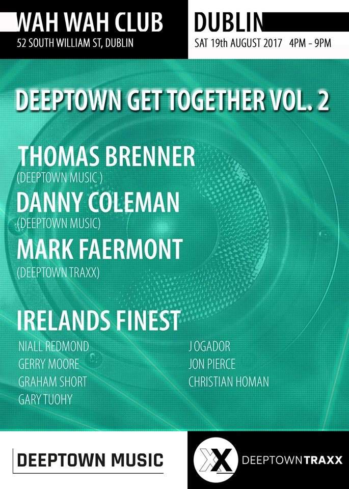 Deeptown Music Evening Get Together - フライヤー表