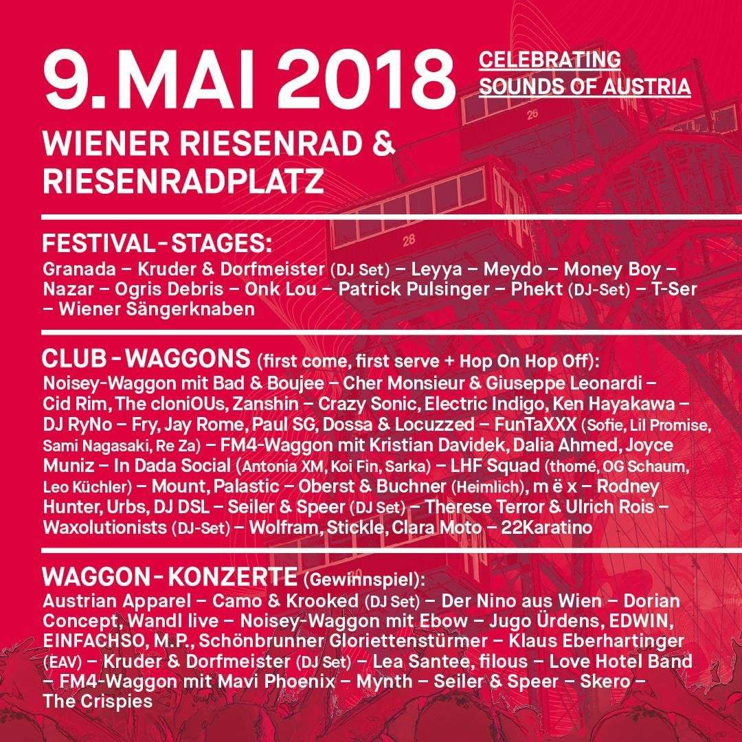 Red Bull Music Festival Wien - フライヤー表