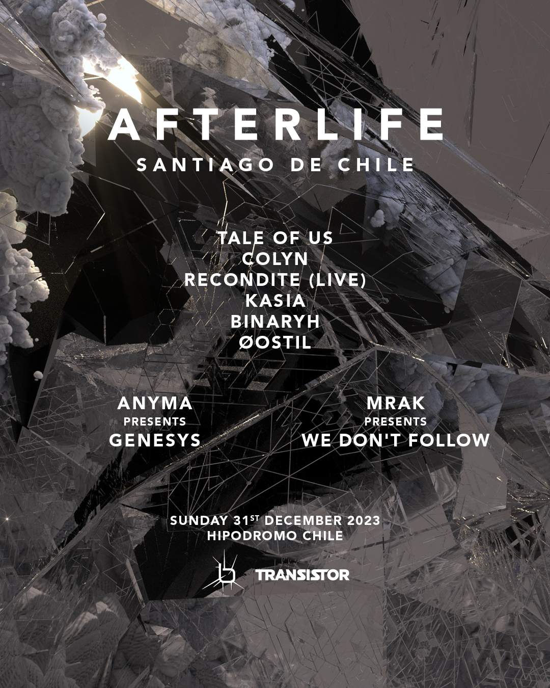 Afterlife Chile 2023 - フライヤー裏