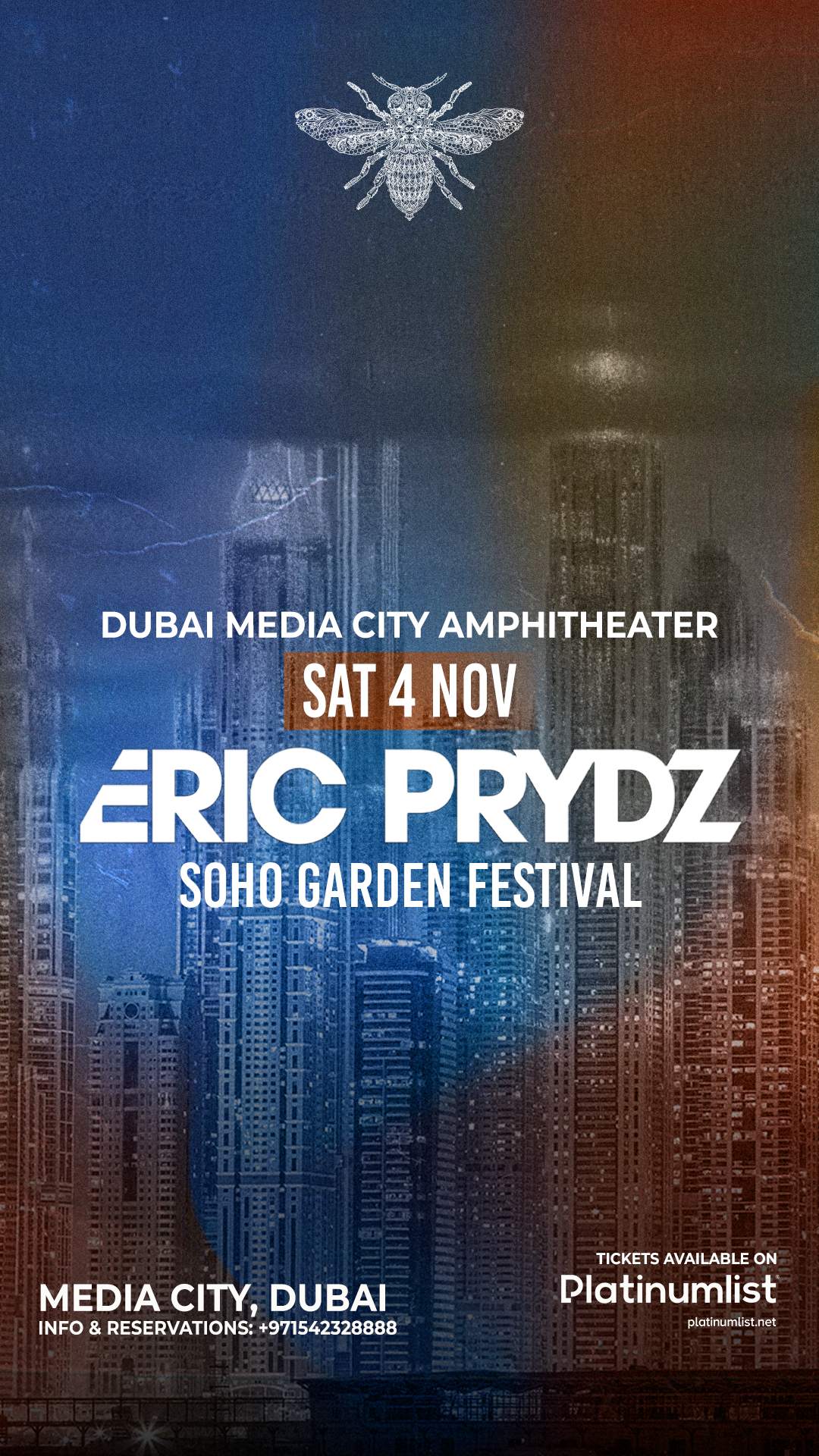 Eric Prydz at Soho Garden Festival at Dubai Media City Amphitheatre, Dubai