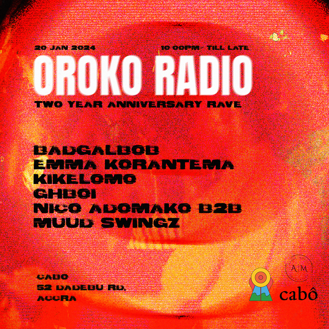 Oroko Radio: Two Year Anniversary - フライヤー表