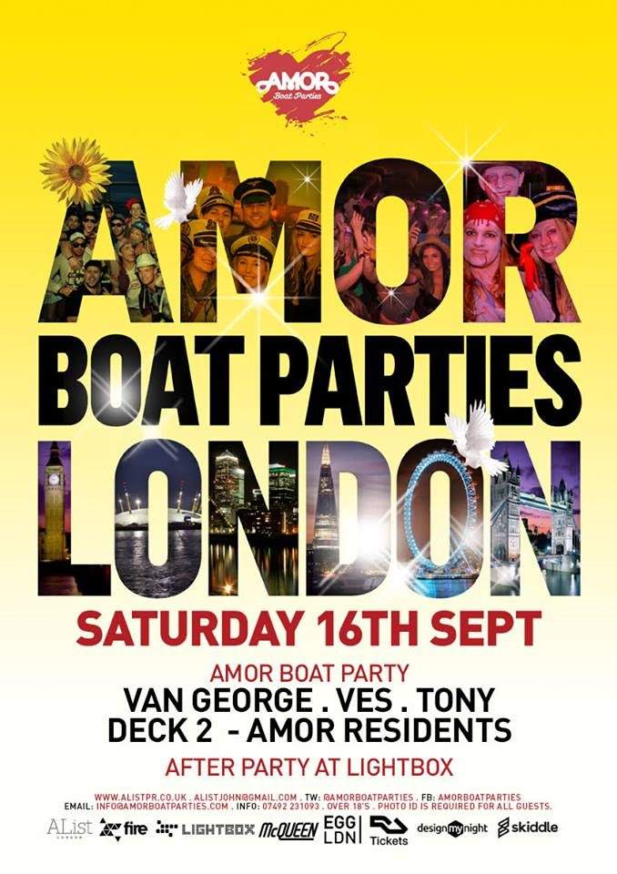 Amor Sunset Cruise Boat Party Followed by After-Party - Página trasera