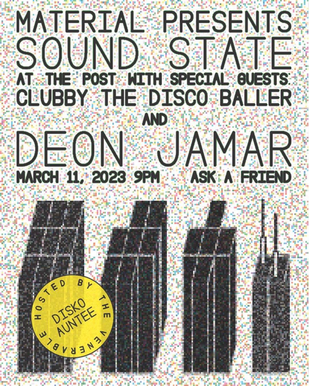 Sound State feat. Deon Jamar, CTDB & Material - Página frontal