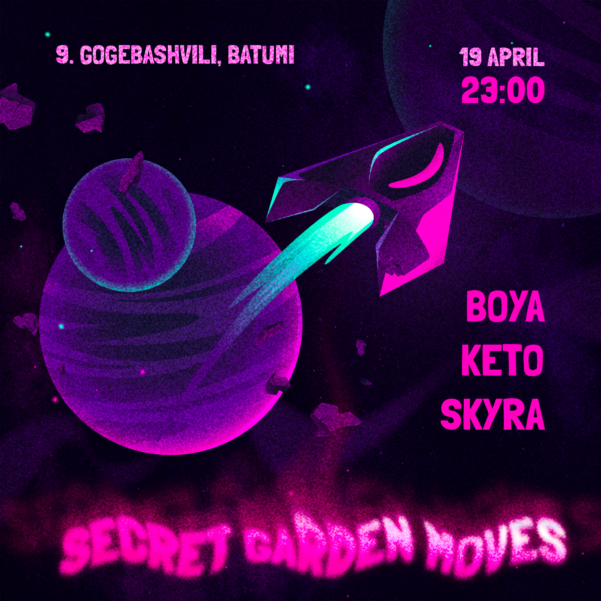 Secret Garden: BOYA Keto skyra - フライヤー表
