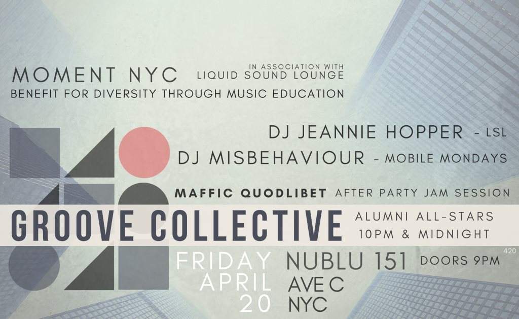 Groove Collective, DJ Misbehavior, DJ Jeannie Hopper - フライヤー表