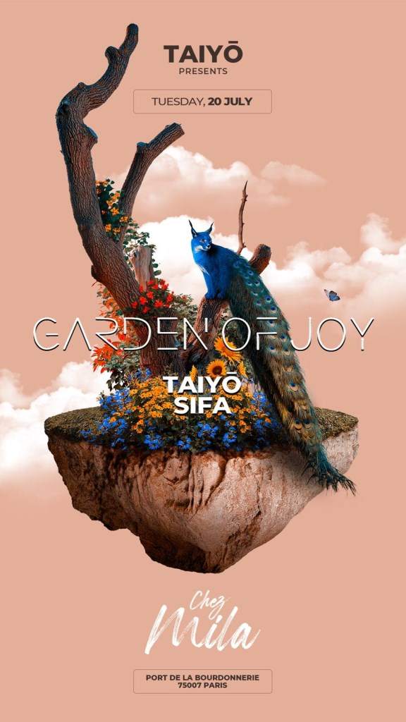 Garden of Joy with Sifa, Taiyo - フライヤー表