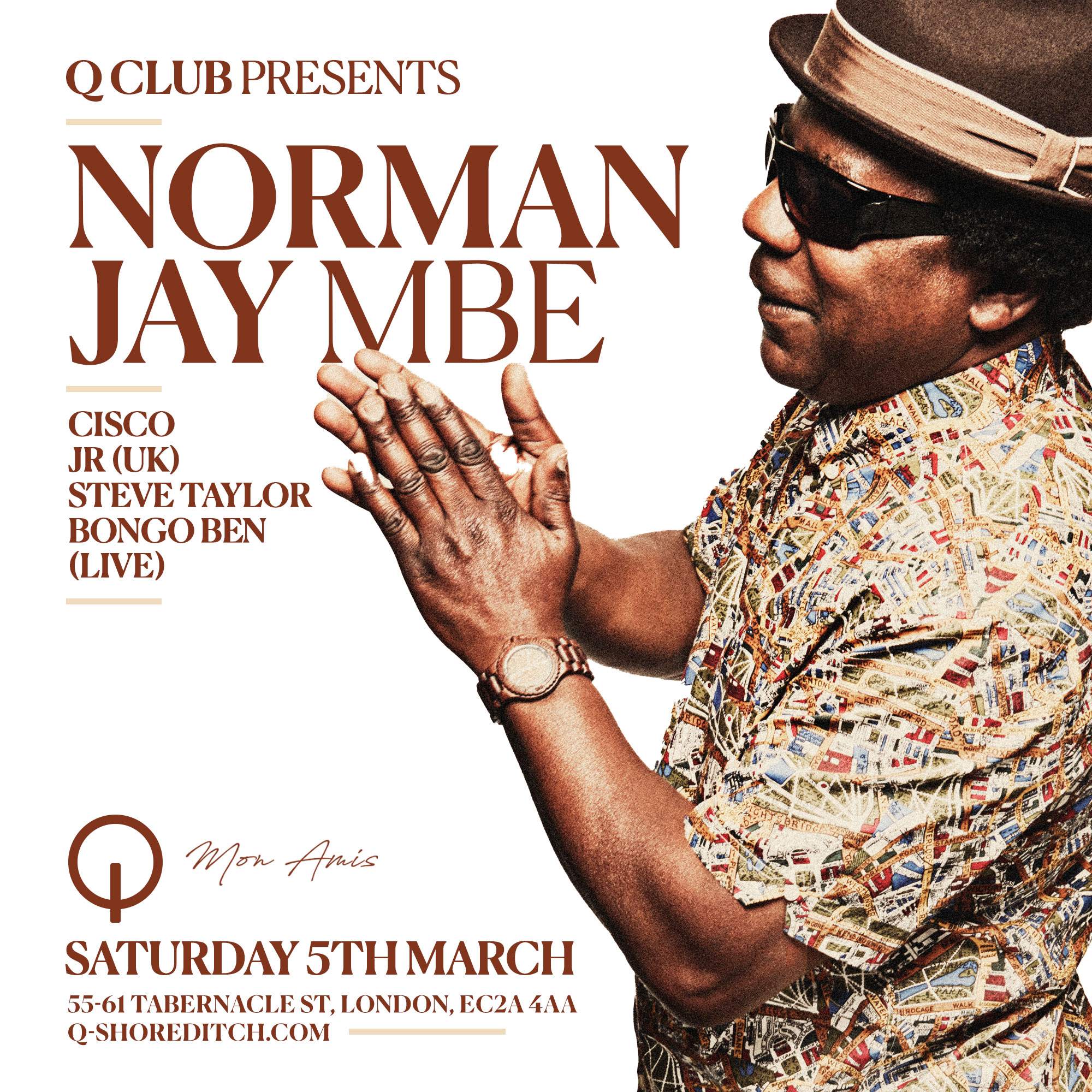 Q Club presents Norman Jay MBE - Página frontal