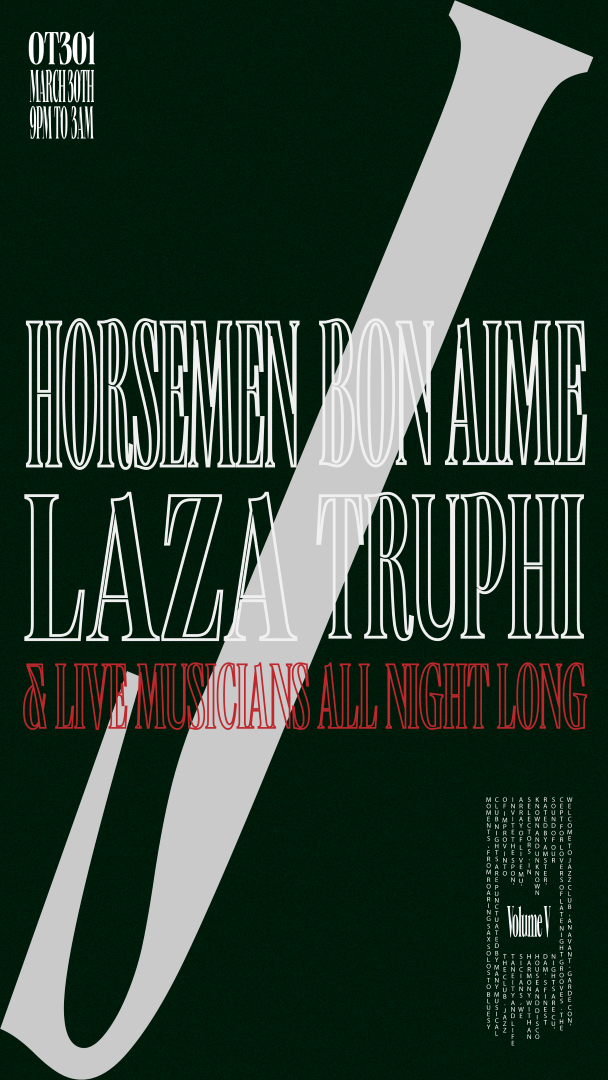 JAZZ CLUB with Horsemen & LAZA - フライヤー表