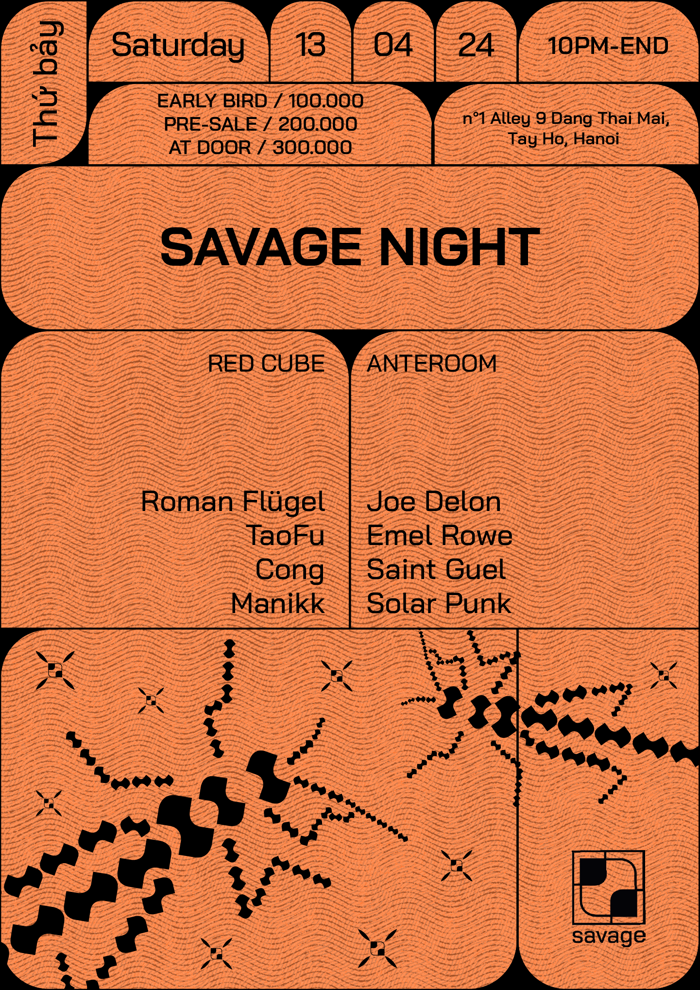 Savage Night					 - フライヤー表