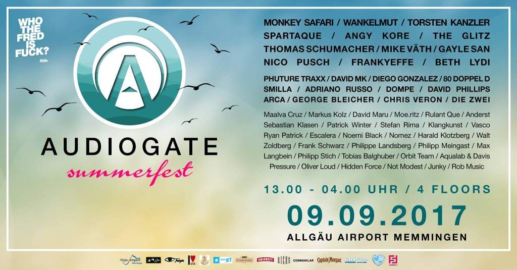 Audiogate Summer Fest Open Air & Indoor Festival - フライヤー表