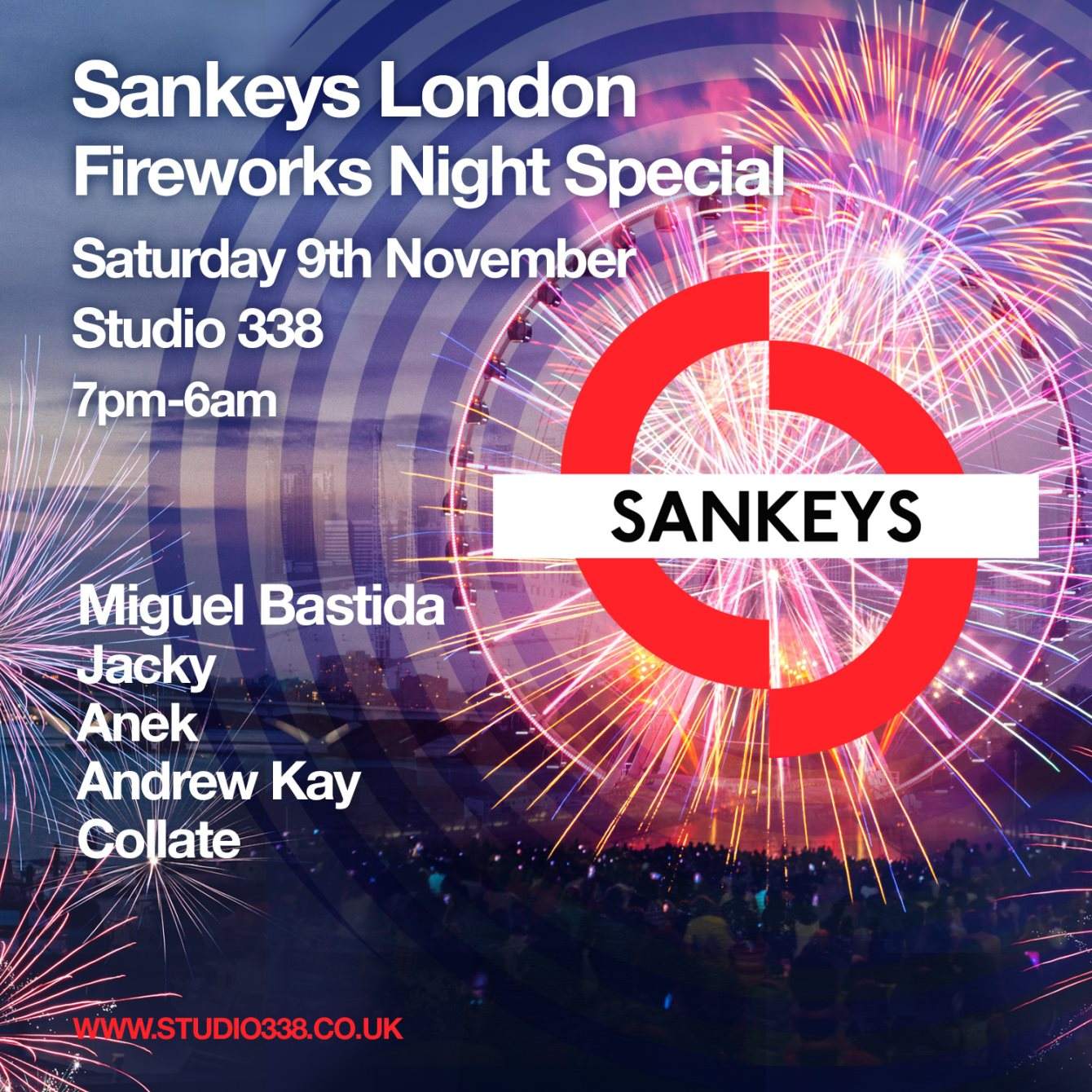 Sankeys London: Fireworks Night Special - Página frontal