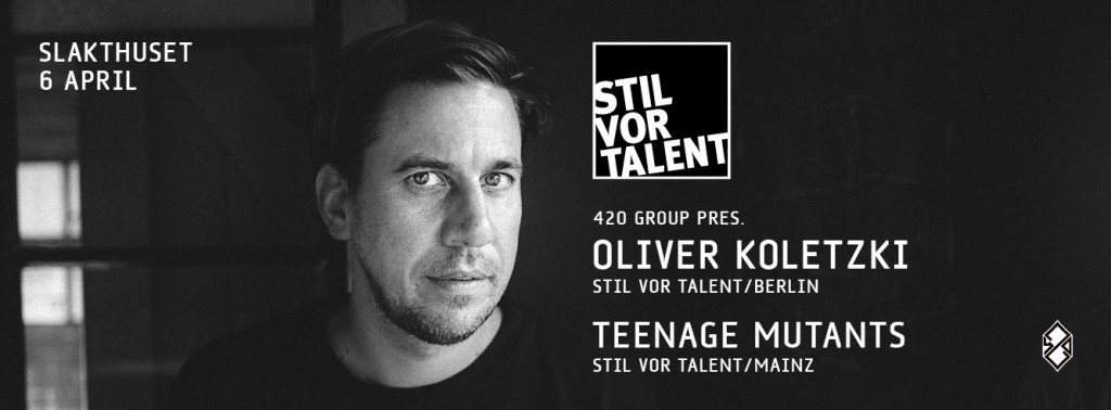 Oliver Koletzki & Teenage Mutants - フライヤー表
