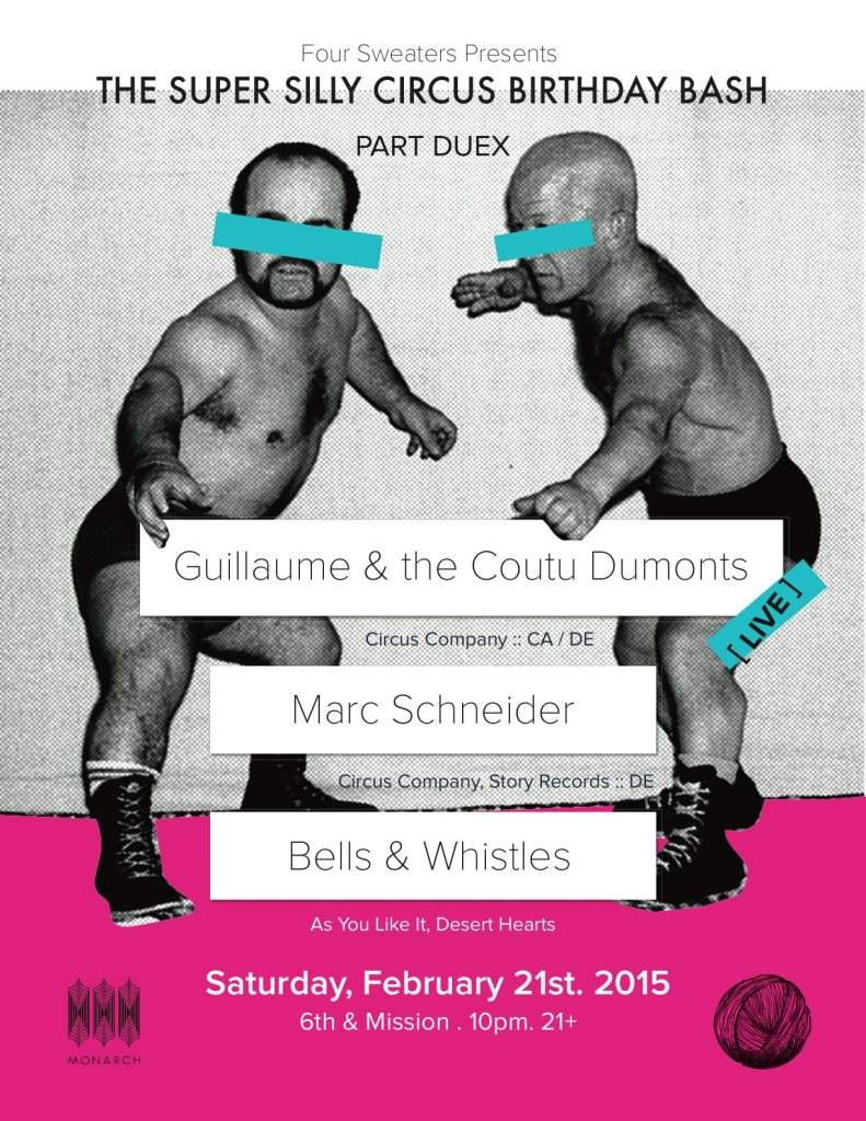 The Super Silly Circus Birthday Bash: Part Deux feat. Guillaume & the Coutu Dumonts and Marc Schneider - Página frontal