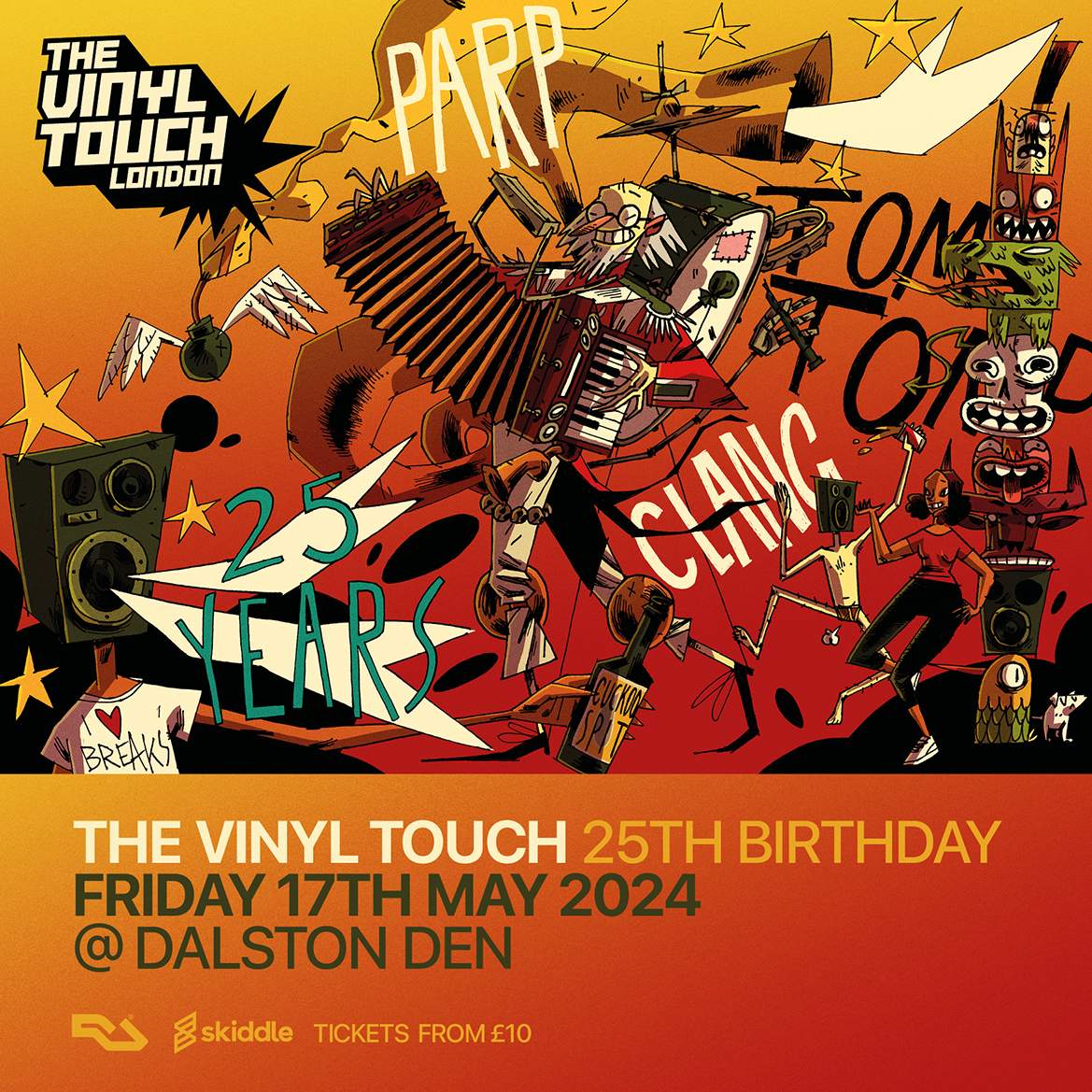 The Vinyl Touch 25th Birthday - フライヤー表