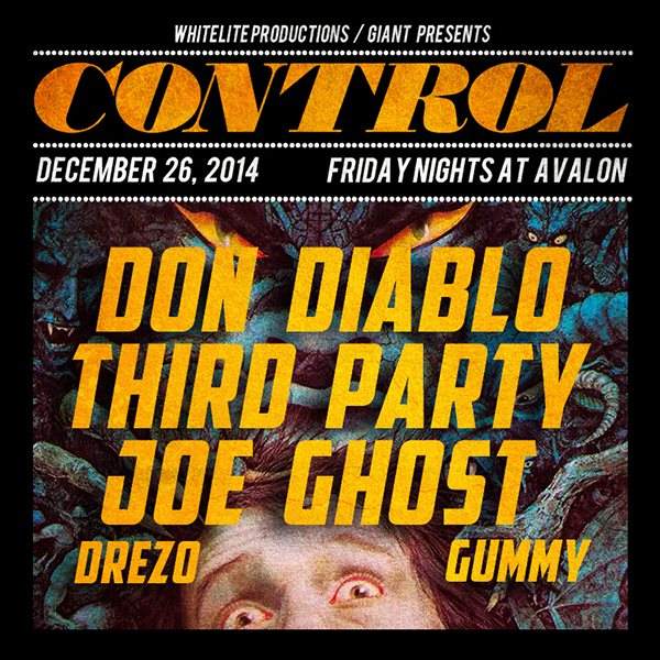 Control presents: Don Diablo, Third Party, Joe Ghost - Página frontal