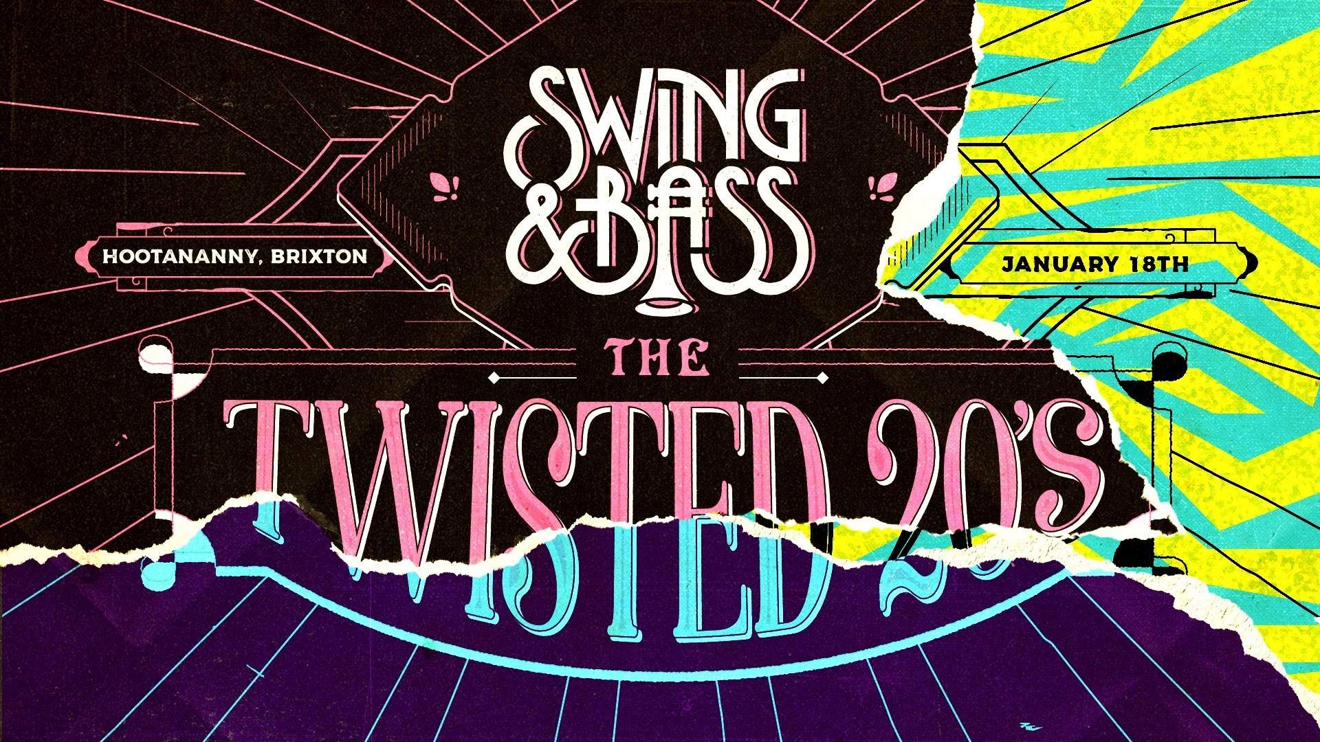 Swing & Bass - The Twisted 20's with The Correspondents - フライヤー表