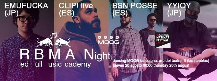 Rbma Night: Emufucka + Clip! Live + BSN Posse - Página frontal