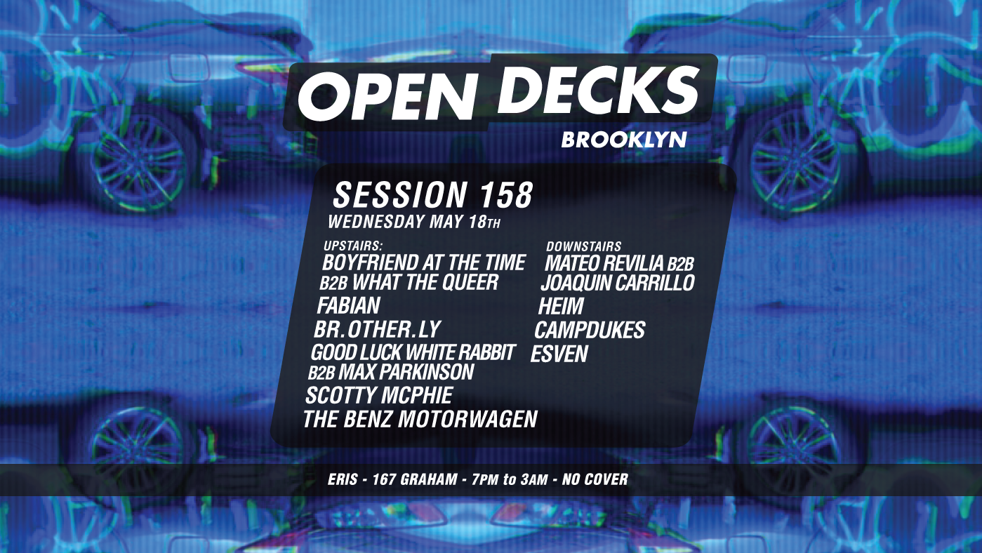 Open Decks Session 158 - フライヤー表