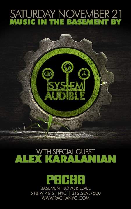System Audible Returns To Pacha Basement - フライヤー表