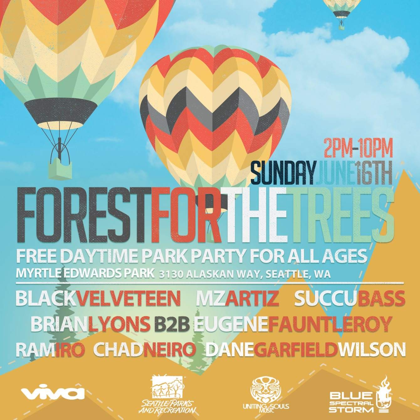 Forest For The Trees 2 - a Free all Ages day Park Party - フライヤー表