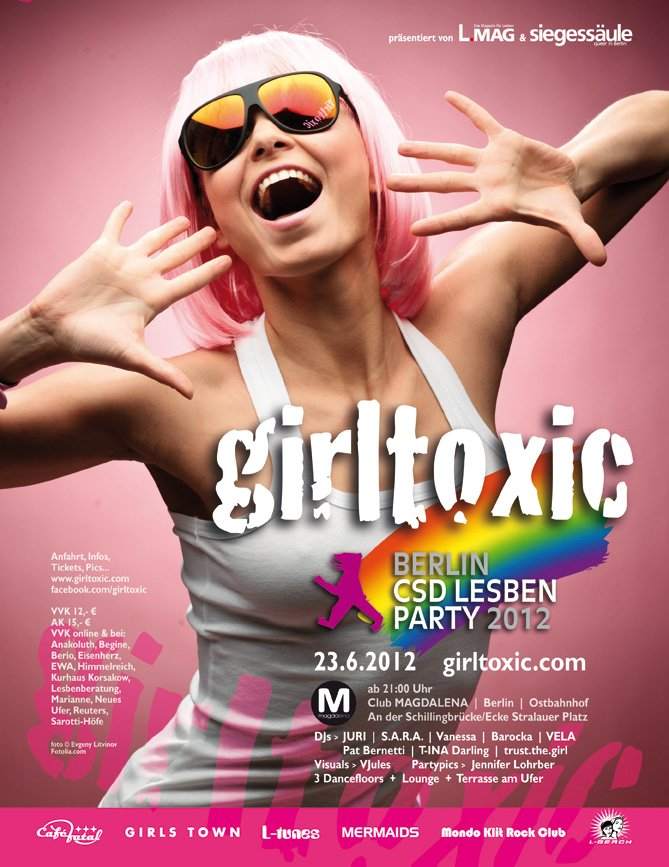 Girltoxic - Offizielle Lesbenparty CSD Berlin - Página frontal