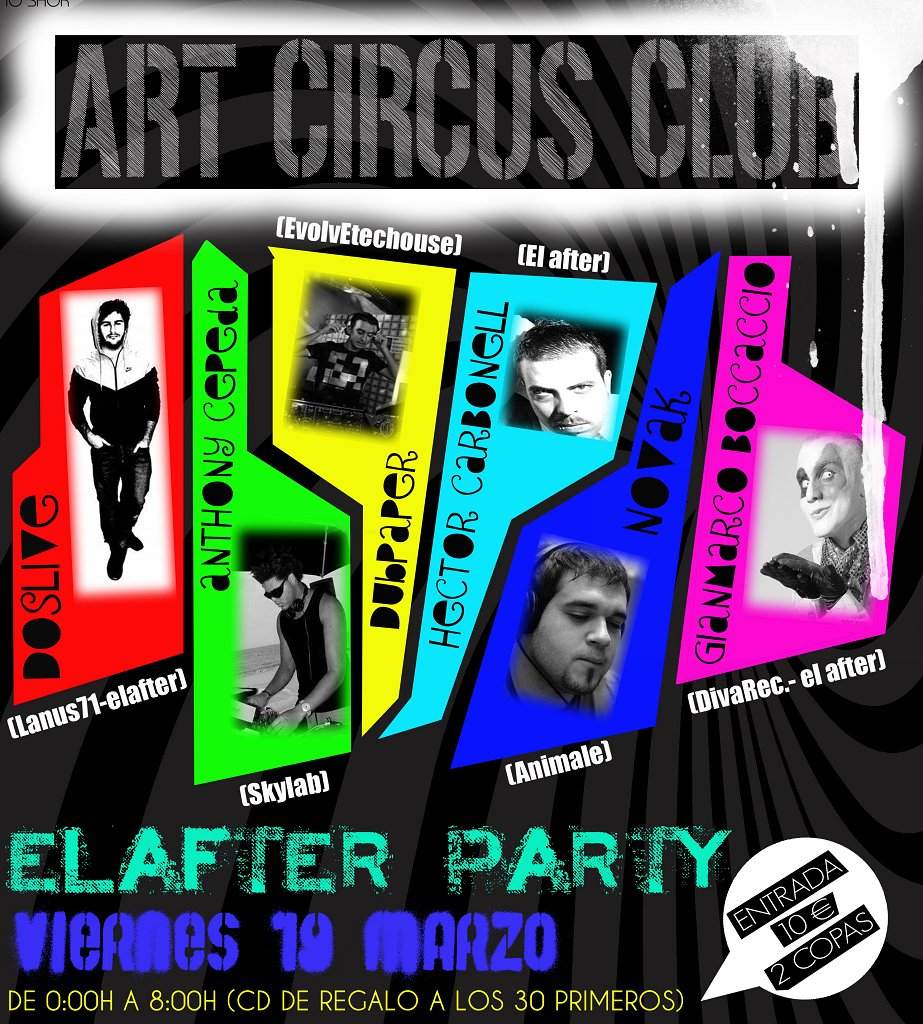 Art Circus Club present El After Party - フライヤー裏