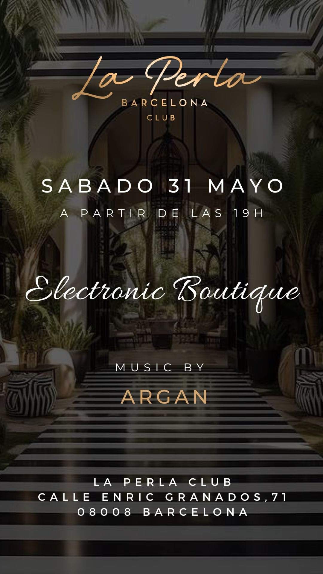 La Perla Club Pres: Electronic Boutique at La Perla Club, Barcelona