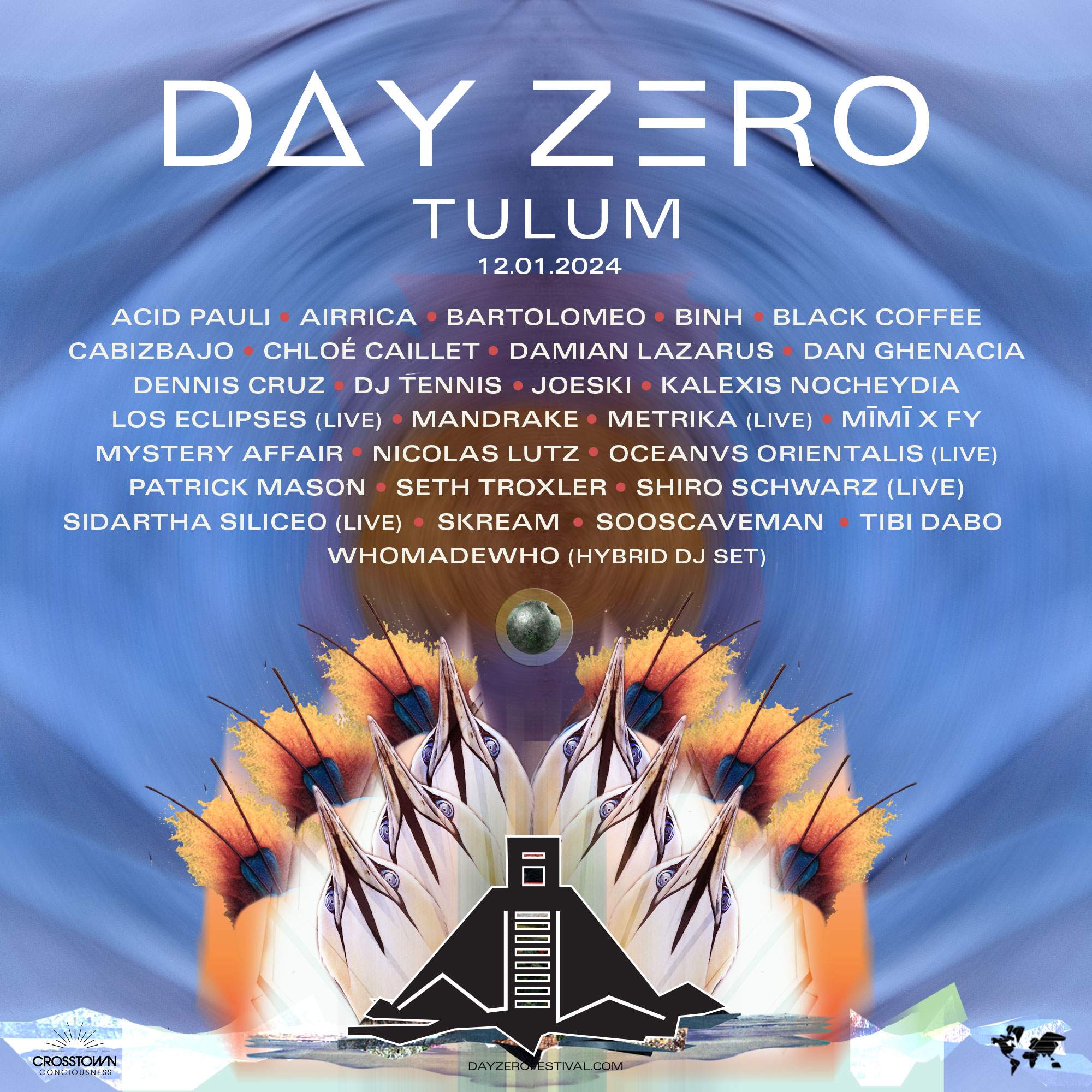 Day Zero Tulum 2024 - フライヤー裏