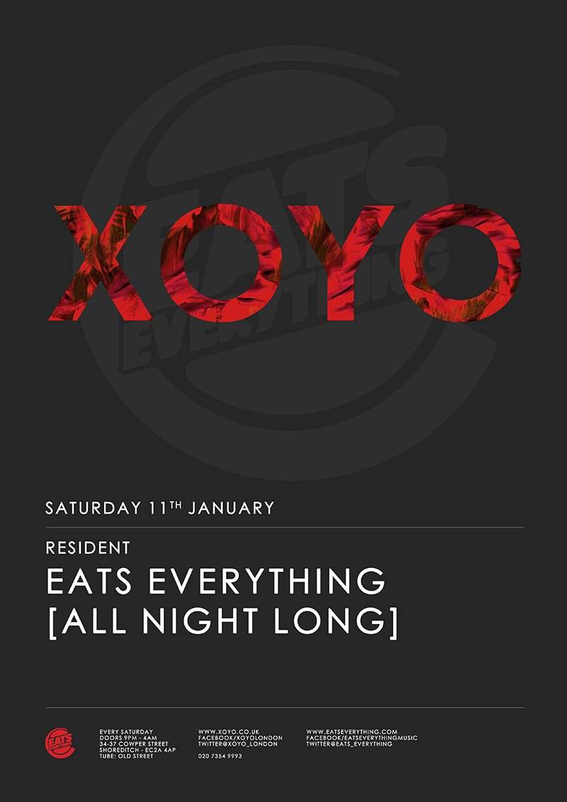 Eats Everything [All Night Long] - フライヤー表