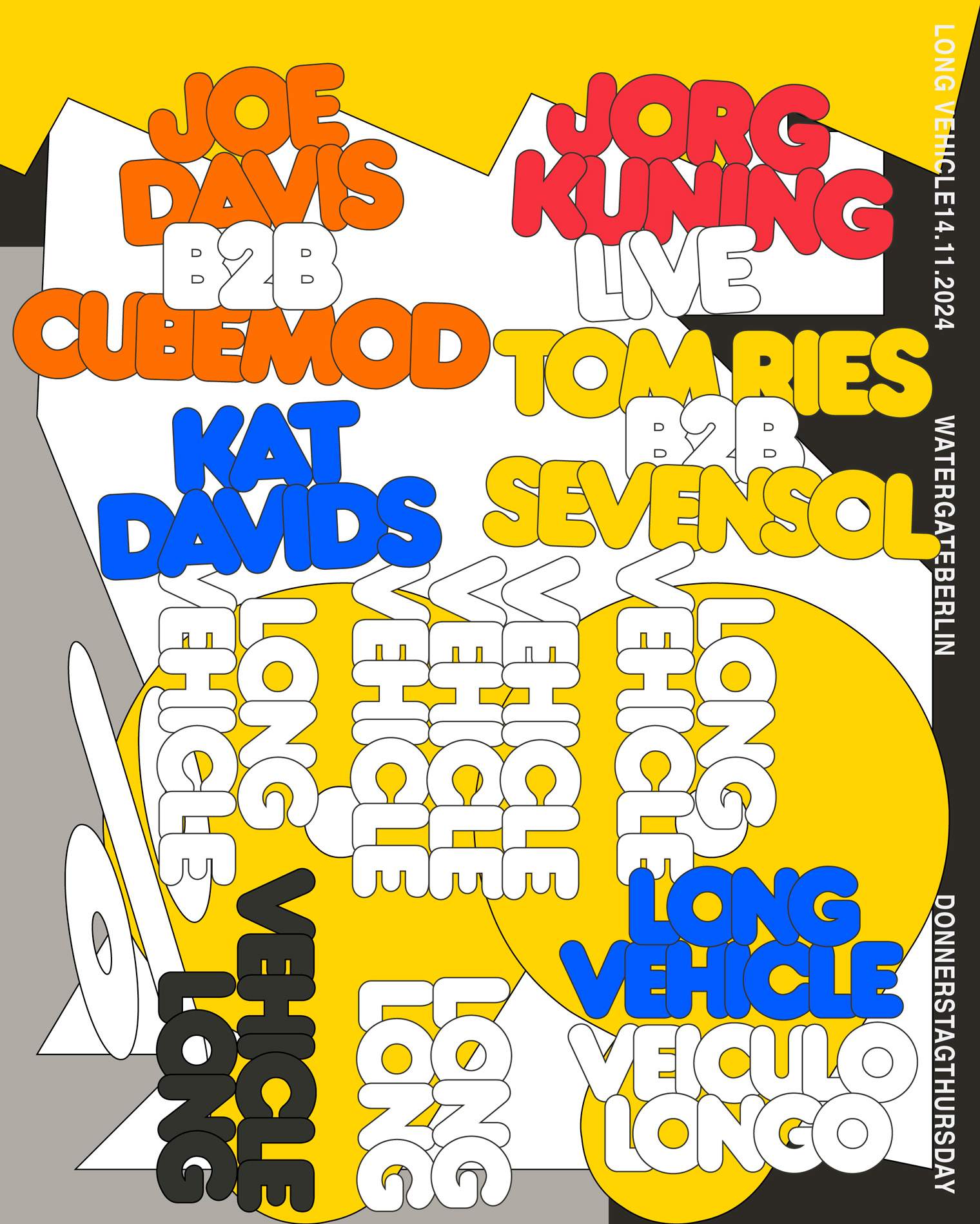 Long Vehicle: Jorg Kuning, Joe Davies & Cubemod, Kat Davids, Tom Ries ...