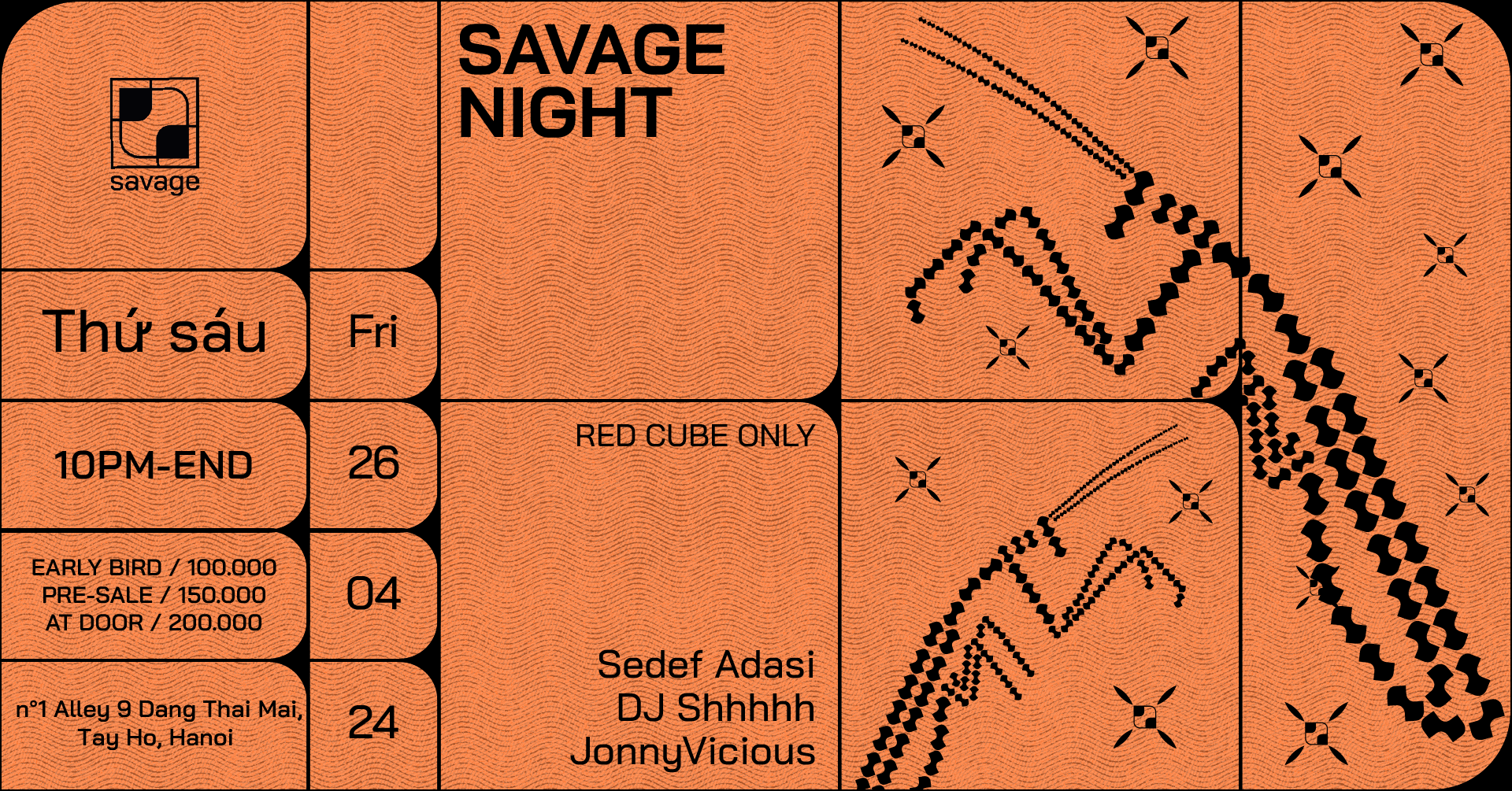 Savage Night - Página trasera