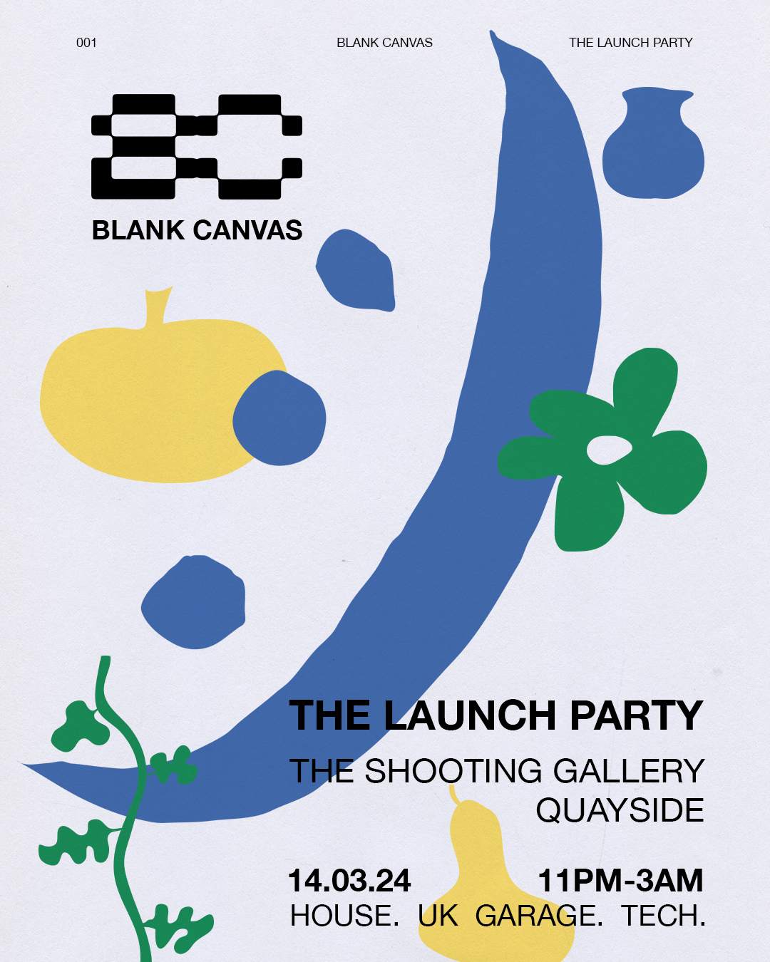 Blank Canvas 001 at The Shooting Gallery Newcastle