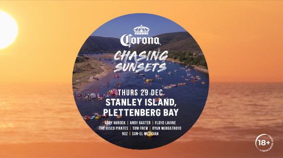 Corona Chasing Sunsets with Sun-El Musician & Ryan Murgatroyd - Stanley Island, Plettenberg Bay - フライヤー表