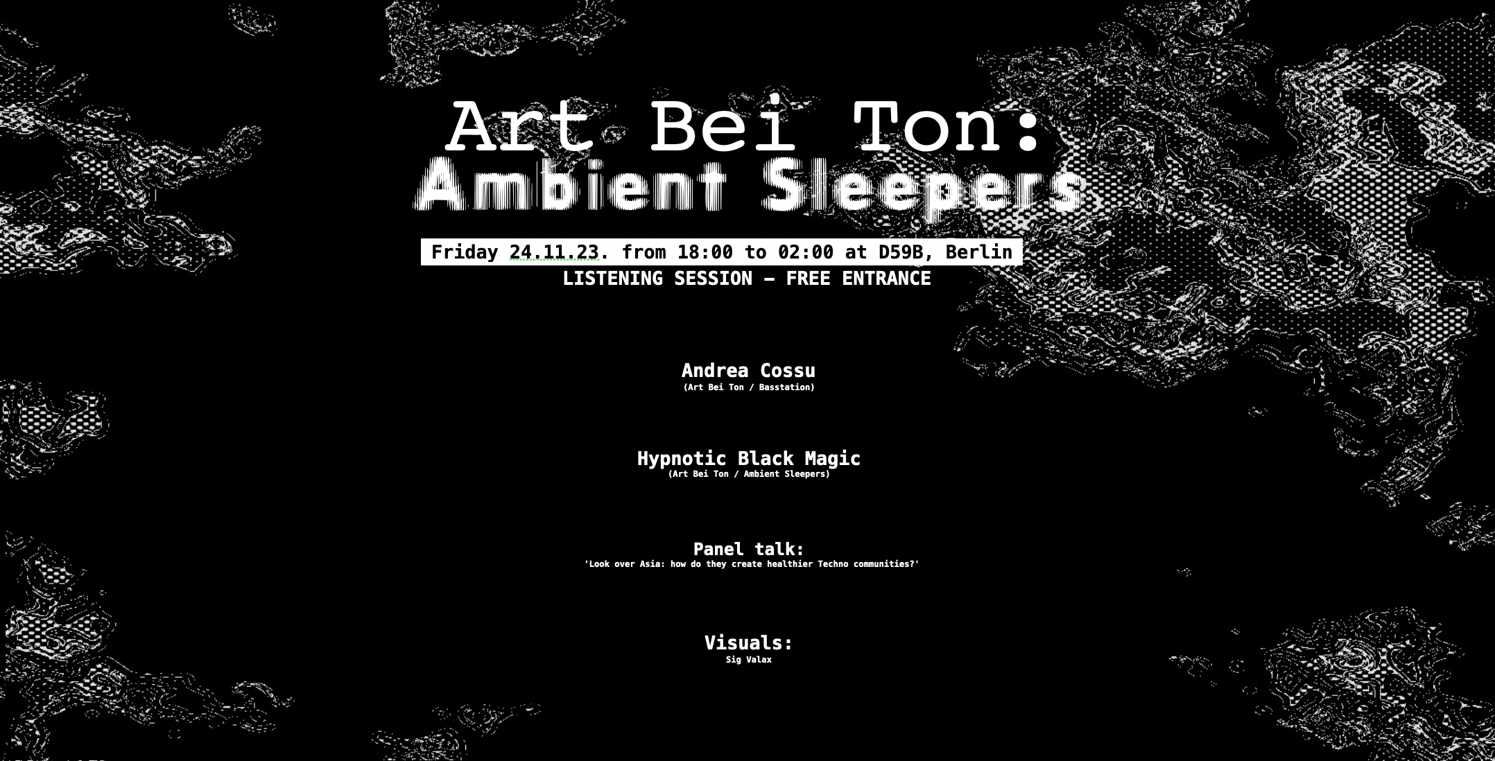 Art Bei Ton: Ambient Sleepers (Listening Session) - Página frontal